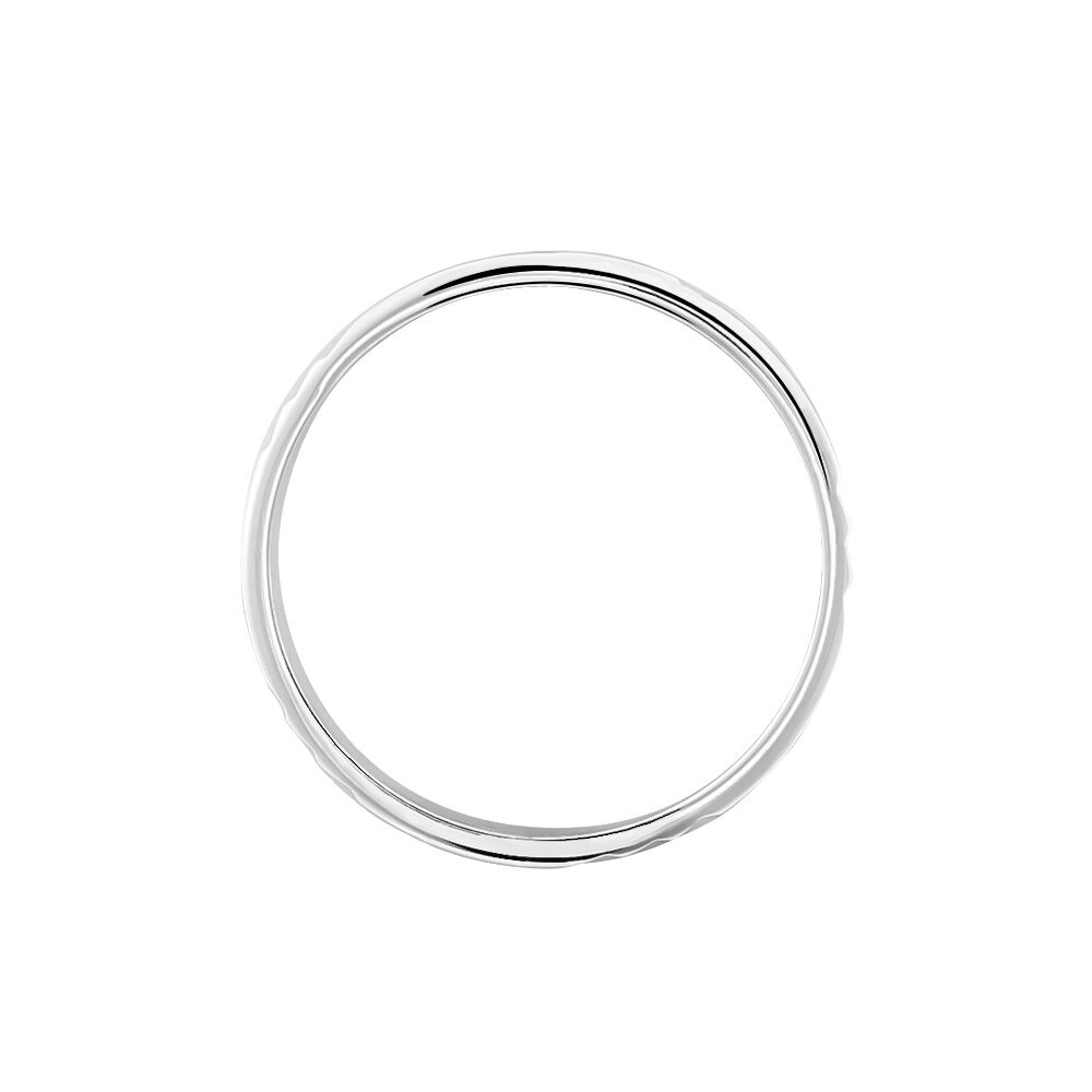 Alliance Karenn Argent Blanc - Alliances personnalis&eacute;es Homme | Marc Orian