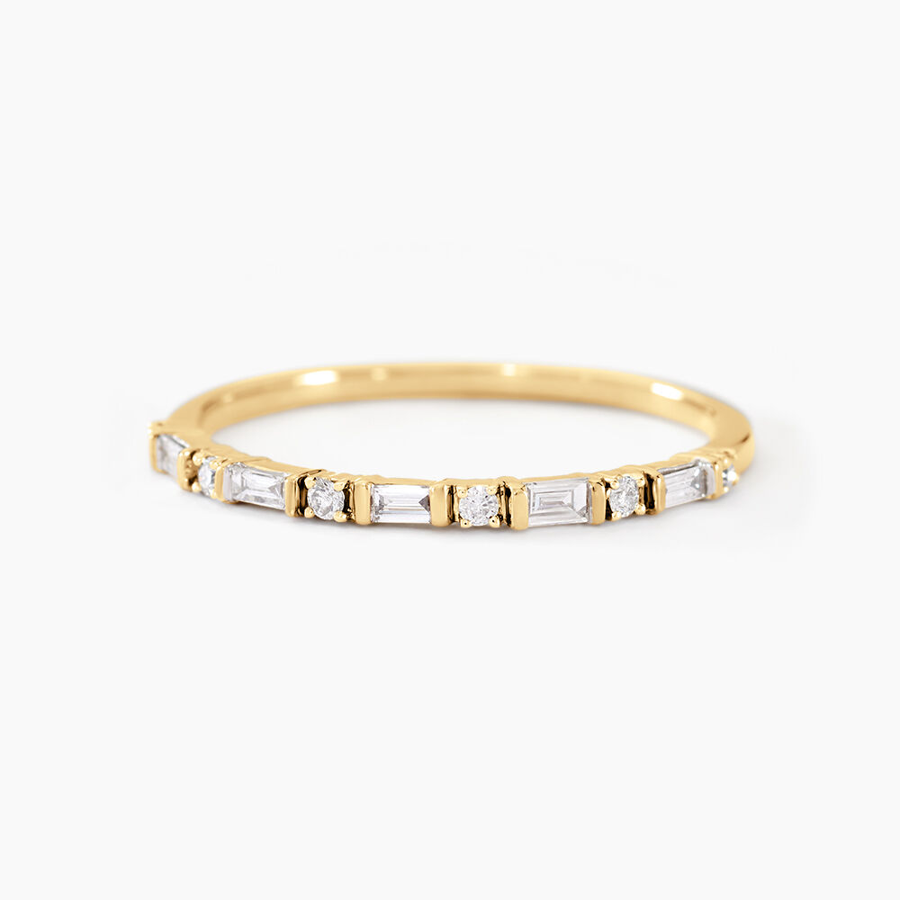 Alliance Ioan Or Jaune Diamant - Alliances avec pierres Femme | Marc Orian