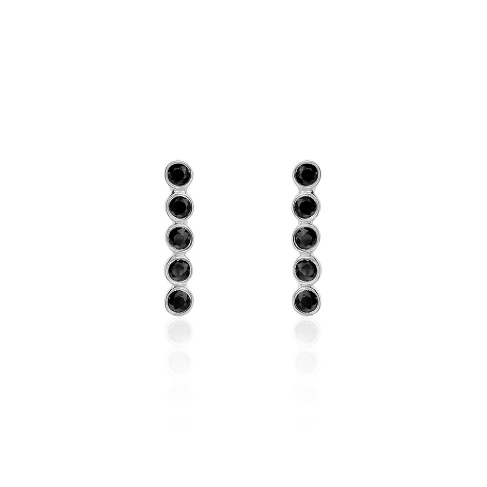 Boucles D'oreilles Grimpantes Perig Argent Oxyde - Piercings d'oreilles Femme | Marc Orian
