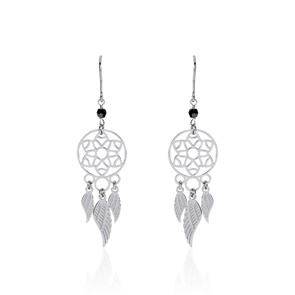 Boucles D'oreilles Pendantes Dream Catcher Argent Pierre De Synthese - Pendantes Femme | Marc Orian