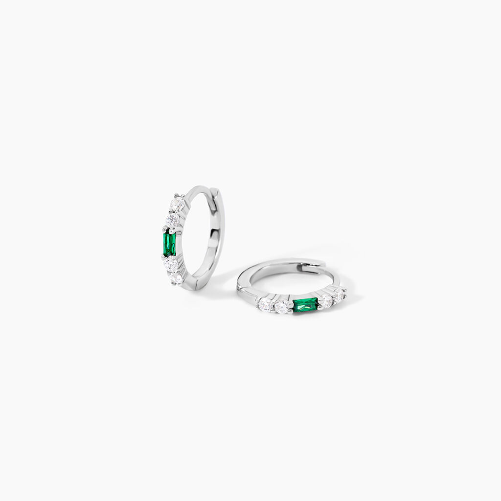 Cr&eacute;oles Felisa Argent Blanc Oxyde De Zirconium - Cr&eacute;oles Femme | Marc Orian
