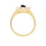 Bague Lisea Plaqu&eacute; Or Jaune Verre Et Oxyde De Zirconium - Bijoux fantaisie Femme | Marc Orian