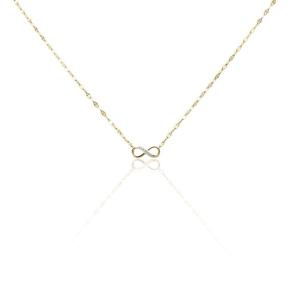 Collier Or Jaune Abegail Diamants - Colliers avec pierres Femme | Marc Orian