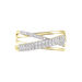Bague Roslyn Or Jaune Diamant Blanc - Parures de mariage Femme | Marc Orian