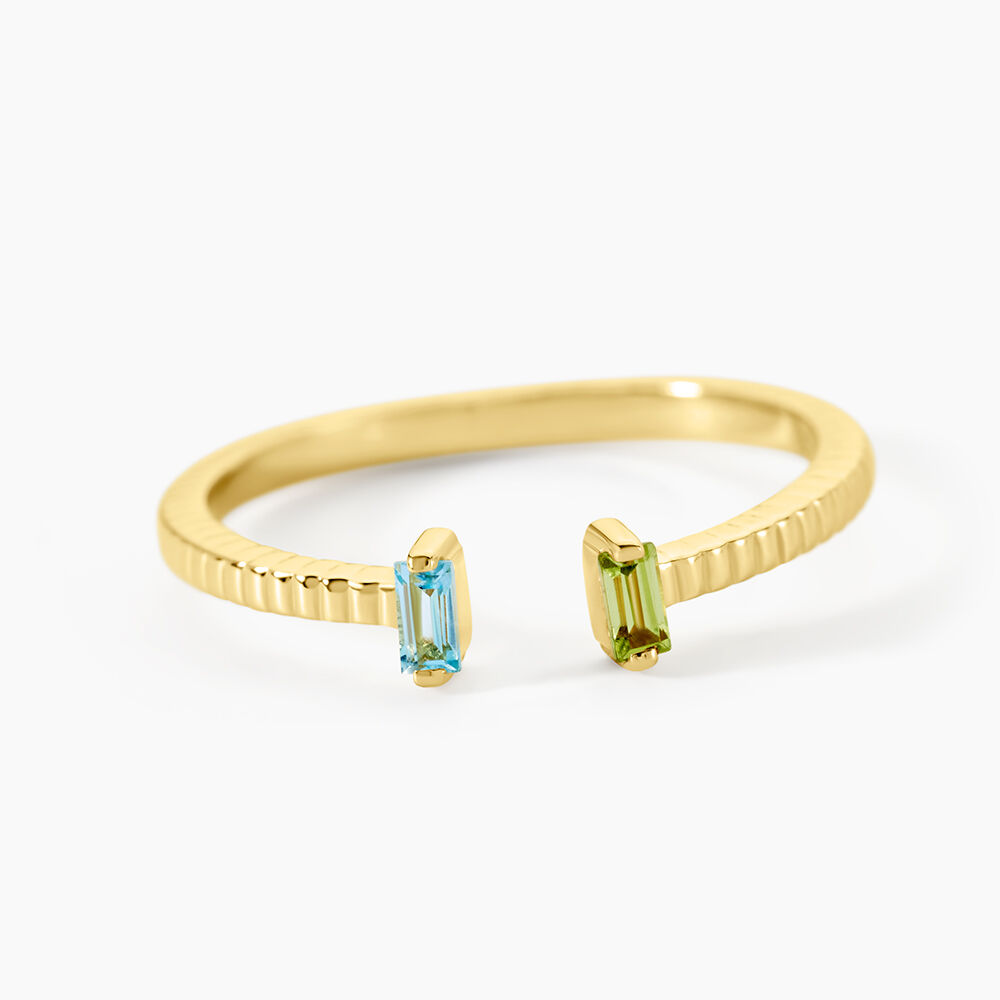 Bague Poem Argent Jaune P&eacute;ridot Topaze - Bijoux fantaisie Femme | Marc Orian