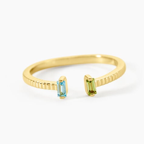 Bague Poem Argent Jaune P&eacute;ridot Topaze - Bijoux fantaisie Femme | Marc Orian