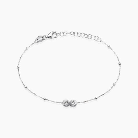 Bracelet Liz&eacute;a Argent Blanc - Bracelets fantaisie Femme | Marc Orian