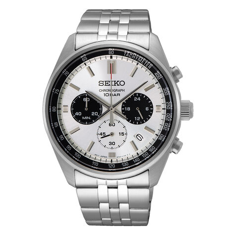 Montre Seiko Sport Bicolore Blanc / Noir - Montres &eacute;tanches Homme | Marc Orian