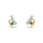 Boucles D'oreilles Puces Kirsten Or Jaune Agate - Puces Femme | Marc Orian