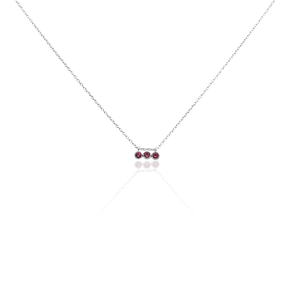 Collier Kasey Argent Blanc Oxyde De Zirconium - Colliers avec pierres Femme | Marc Orian