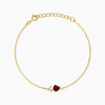 Bracelet Poem Argent Jaune Tourmaline Oxyde De Zirconium - Bracelets fantaisie Femme | Marc Orian