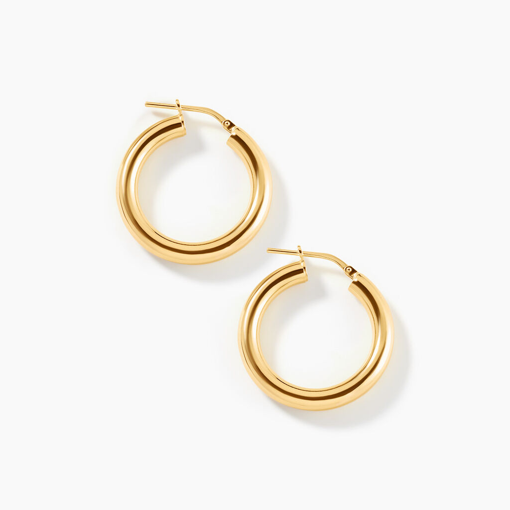 Cr&eacute;oles Chucho Argent Dor&eacute; A L'Or 750/1000 - Cr&eacute;oles Femme | Marc Orian
