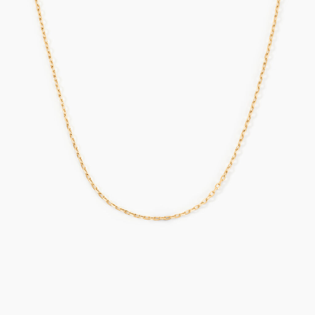 Cha&icirc;ne Igoa Maille For&ccedil;at Diamantee Or Jaune - Chaines Femme | Marc Orian