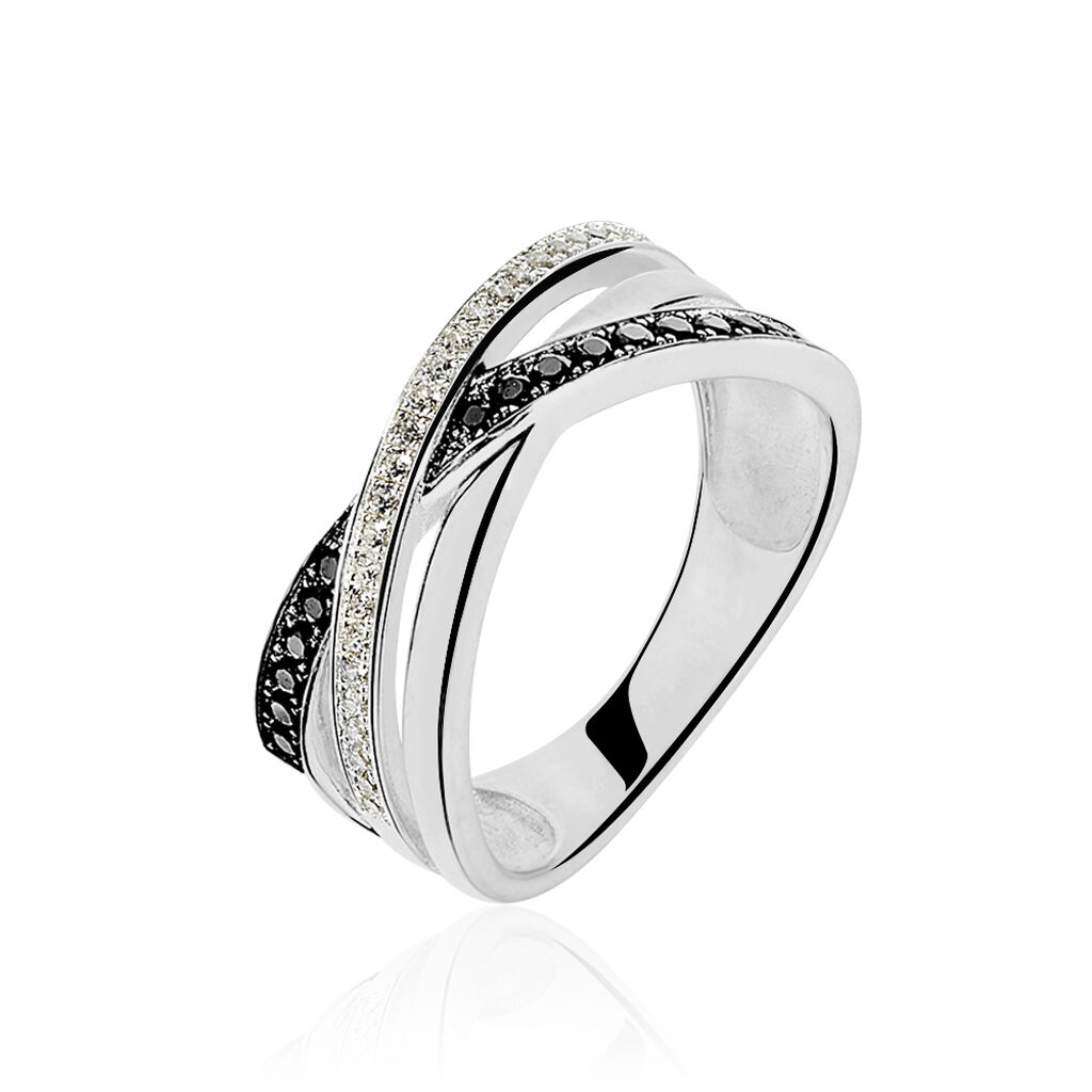 Bague Lilwenn Argent Blanc Oxyde De Zirconium - Bagues avec pierre Femme | Marc Orian