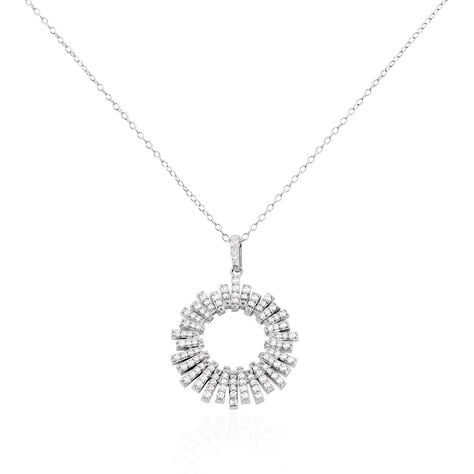 Collier Doretta Argent Blanc Oxyde De Zirconium - Colliers avec pierres Femme | Marc Orian