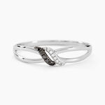 Bague Aline Or Blanc Diamant - Parures de mariage Femme | Marc Orian