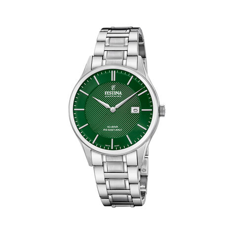 Montre Festina Swiss Made 40 Vert - Montres &eacute;tanches Homme | Marc Orian