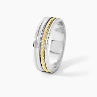 Alliance Leandro Ruban Argent Bicolore