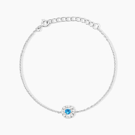 Bracelet Carren Argent Blanc Oxyde De Zirconium - Bracelets fantaisie Femme | Marc Orian