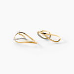 Cr&eacute;oles Luna Or Jaune Strass - Cr&eacute;oles Femme | Marc Orian