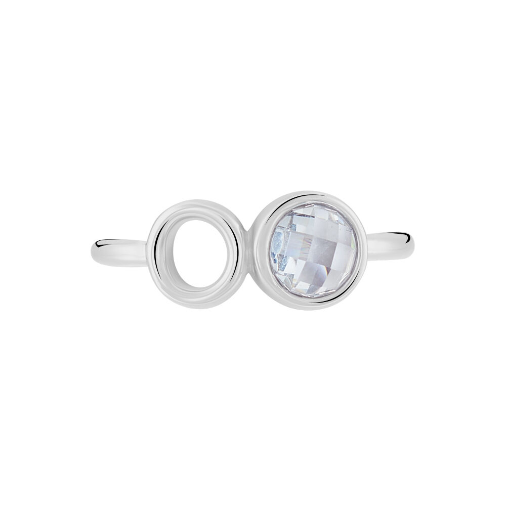 Bague Bastiano Argent Blanc Oxyde De Zirconium - Bagues avec pierre Femme | Marc Orian