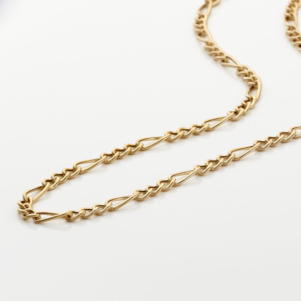 Chaîne Cameo Maille Alternee 1/3 Or Jaune - Chaines Femme | Marc Orian