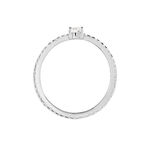 Bague Solitaire Ursi Argent Blanc Oxyde De Zirconium - Bijoux fantaisie Femme | Marc Orian