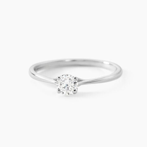 Bague Solitaire Or Blanc Solenia Diamant - Solitaires Femme | Marc Orian