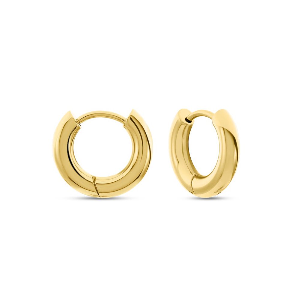 Créoles Phebus Him Acier Doré - Créoles Homme | Marc Orian