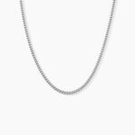 Cha&icirc;ne Clementine Argent Blanc - Colliers fantaisie Homme | Marc Orian