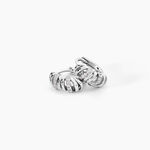 Cr&eacute;oles Edna Argent Blanc Oxyde De Zirconium - Cr&eacute;oles Femme | Marc Orian