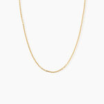 Chaine Igoa Maille Forcat Diamantee Argent Dor&eacute; A L'Or 750/1000 - Chaines Unisex | Marc Orian
