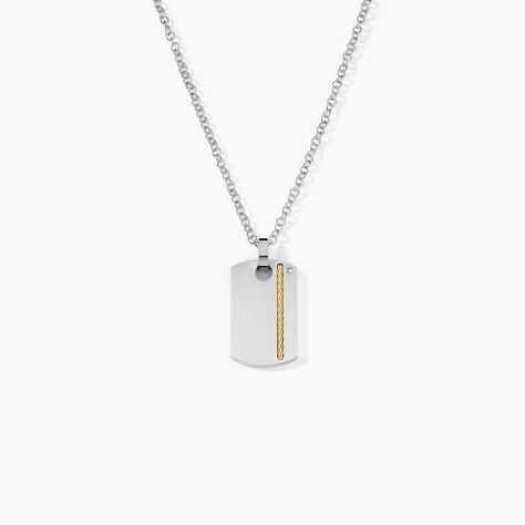 Collier Jourdan Nunko Acier Argenté - Bijoux Homme | Marc Orian