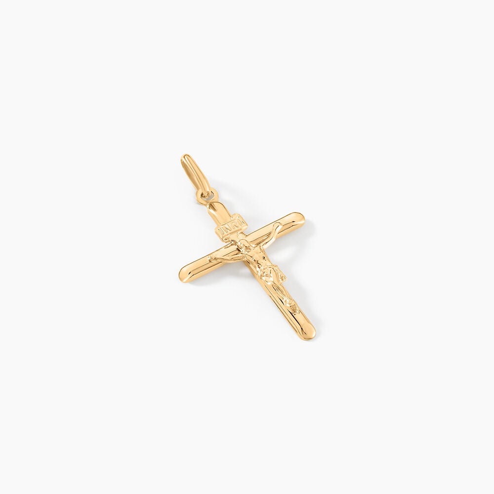 DAMIAN KREUZ 1 Unisex Anhänger Gold 375 (9 Karat) Christus - Pendentifs Unisex | Marc Orian