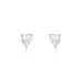 Boucles D'oreilles Puces Breana Argent Blanc Oxyde De Zirconium - Puces Femme | Marc Orian