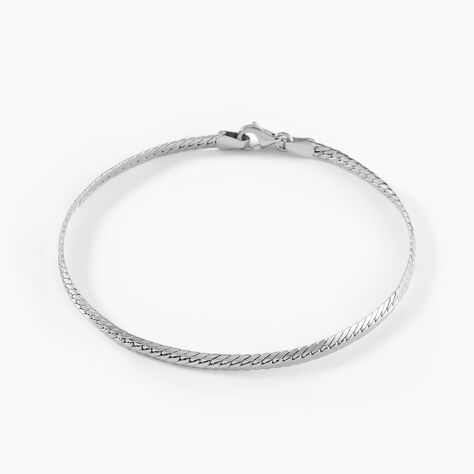 Bracelet Izel Maille Anglaise Or Blanc - Bracelets mailles Femme | Marc Orian