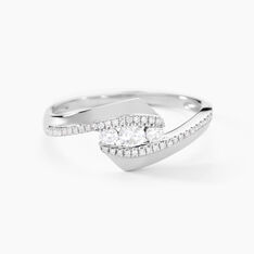 Bague Barbara Or Blanc Diamant - Bagues fiançailles Femme | Marc Orian