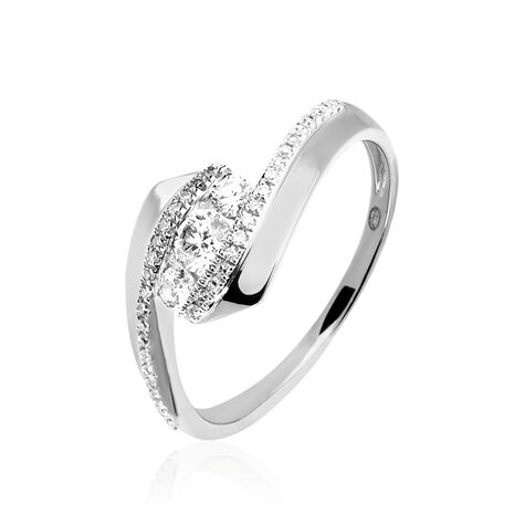 Bague Barbara Or Blanc Diamant - Bagues fiançailles Femme | Marc Orian
