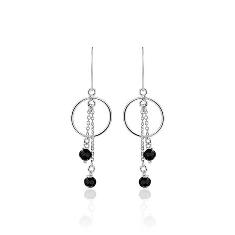 Boucles D'oreilles Pendantes Tamar Argent Blanc Pierre De Synthese - Pendantes Femme | Marc Orian