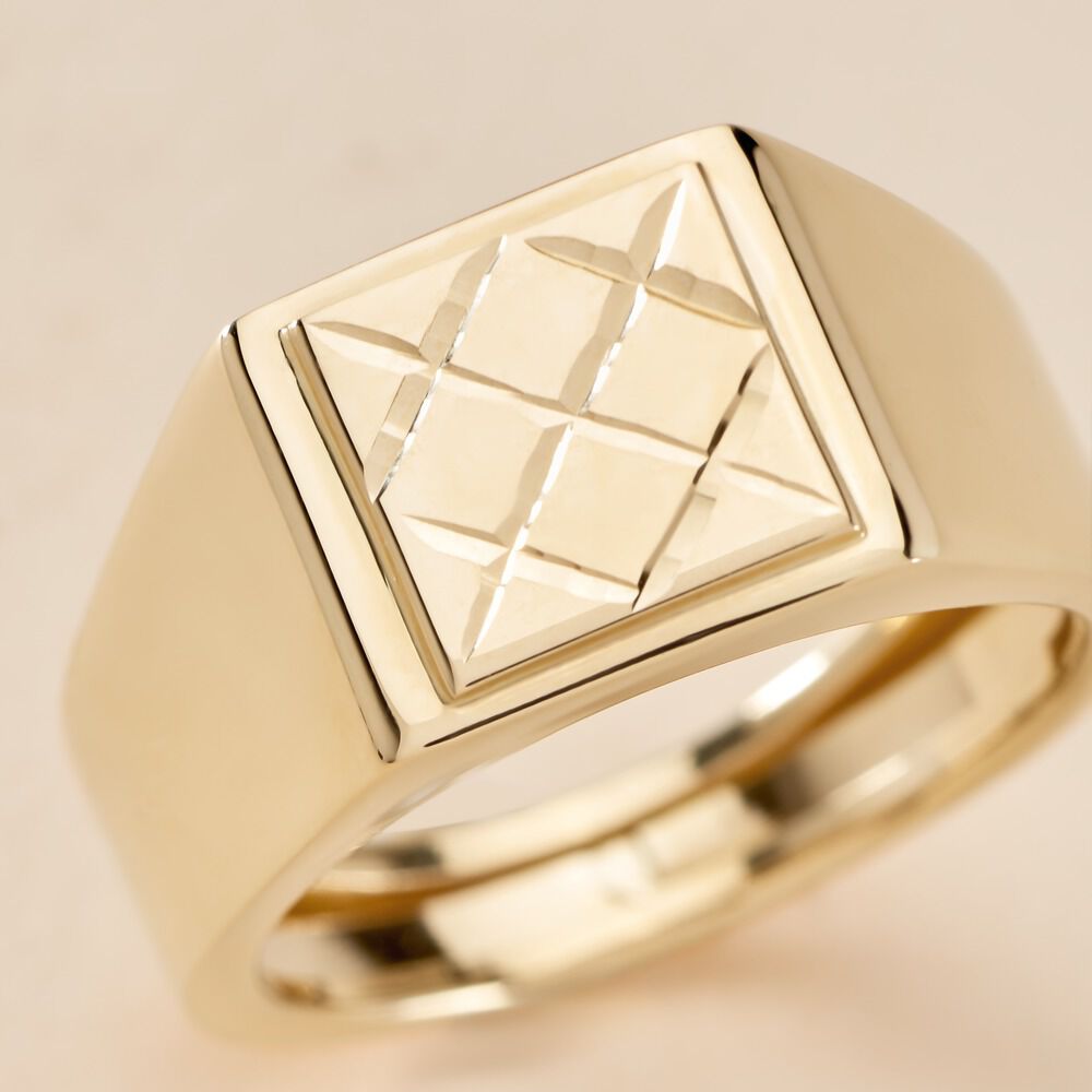 Chevalière Chus Or Jaune - Chevalières Homme | Marc Orian