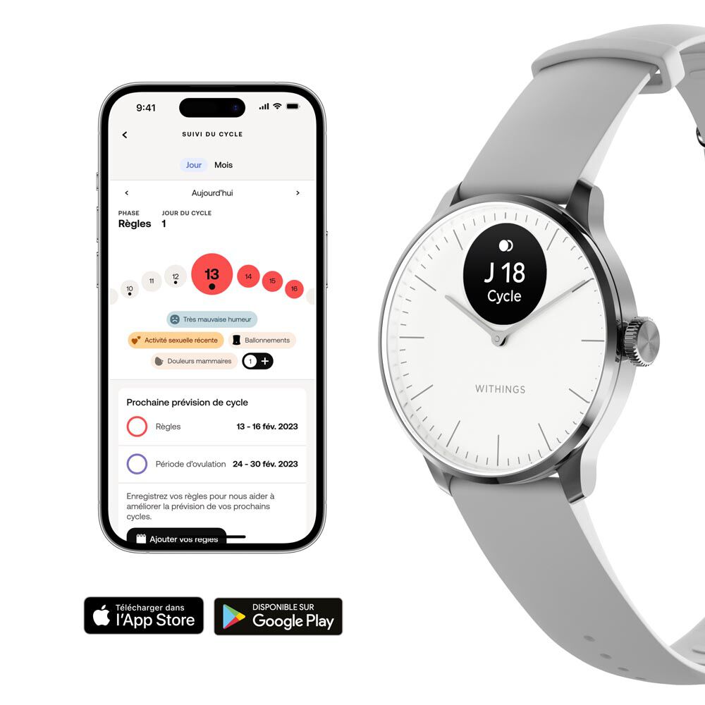 Montre Connect&eacute;e Withings Scanwatch Light - Montres connect&eacute;es Femme | Marc Orian