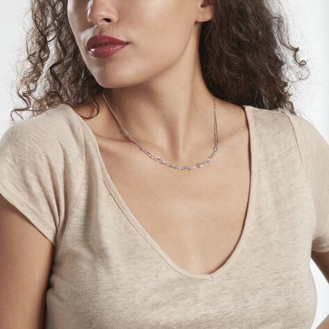 Collier Tounes Argent Blanc - Colliers Femme | Marc Orian