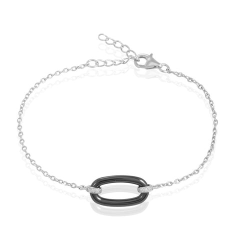 Bracelet Greta Argent Blanc C&eacute;ramique Et Oxyde De Zirconium - Bracelets fantaisie Femme | Marc Orian