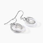 Boucles D'oreilles Pendantes Grizzel Argent Blanc Oxyde De Zirconium - Pendantes Femme | Marc Orian