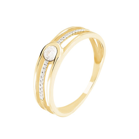 Bague Louane Or Jaune Oxyde De Zirconium - Solitaires Femme | Marc Orian