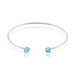 Bracelet Jonc Andriana Argent Blanc Oxyde De Zirconium - Bracelets joncs Femme | Marc Orian