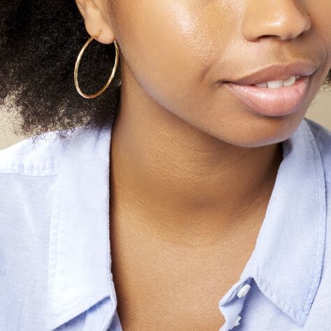 Créoles Youri Or Jaune - Boucles d'oreilles Créoles Femme | Marc Orian