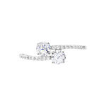 Bague Arista Or Blanc Oxyde De Zirconium - Bagues avec pierre Femme | Marc Orian