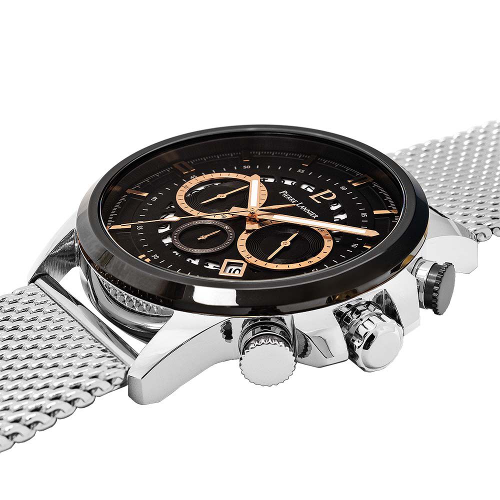 Montre Pierre Lannier Sentinelle Noir - Montres classiques Homme | Marc Orian