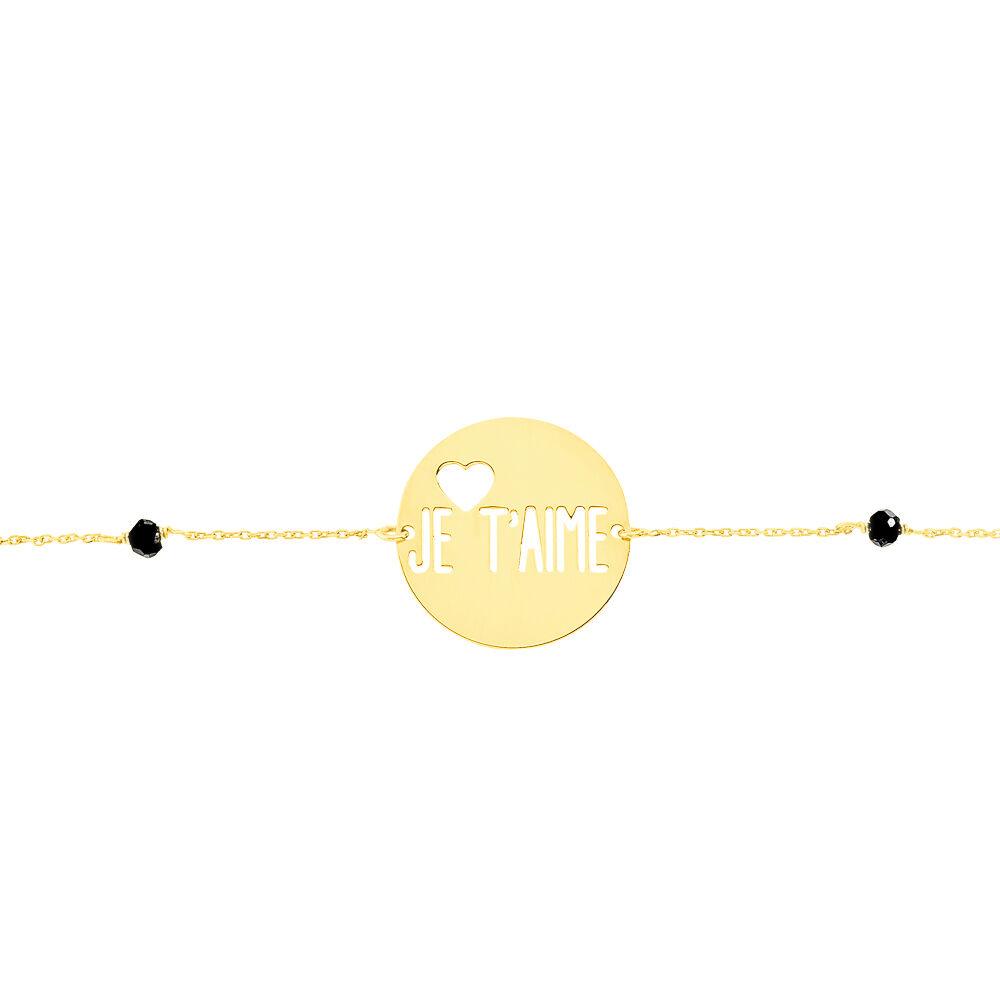 Bracelet Or Jaune Spinelle - Bracelets Medailles Femme | Marc Orian